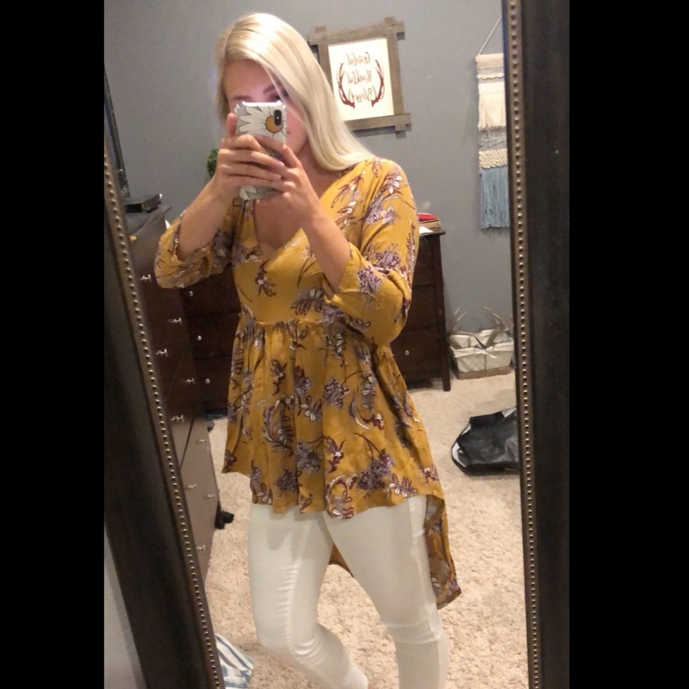 Gimmicks High low tunic blouse